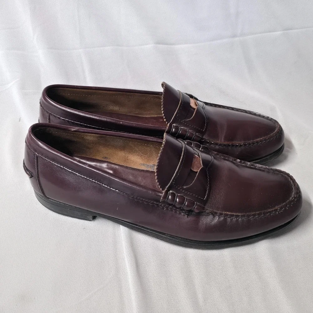 Vintage Dexter 41-666 Leather Penny Loafers Size 9.5 D